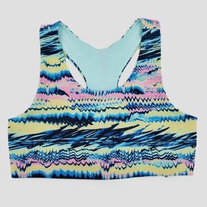 DSG Momentum Sports Bra Graffiti Vibrations Moisture Wicking UV Protection Small